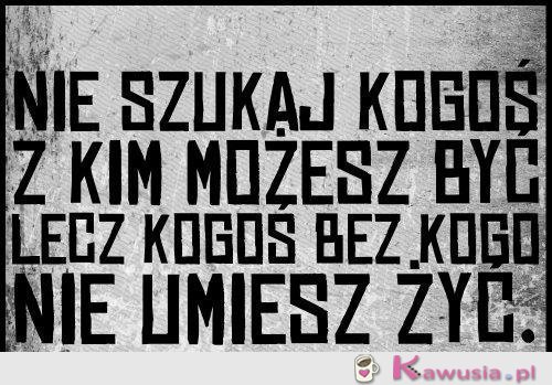 Nie szukaj kogoś