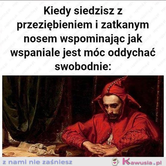 Kiedy siedzisz z przeziębieniem i katarem