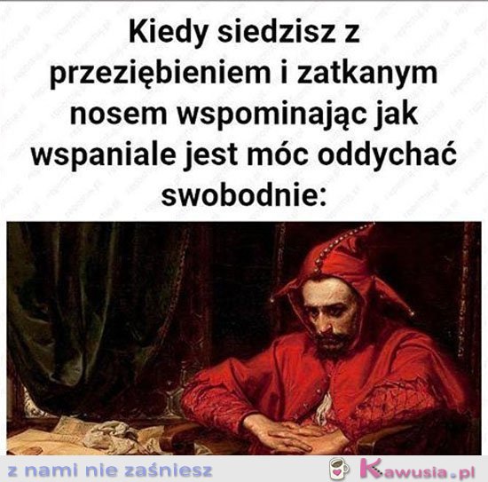 Kiedy siedzisz z przeziębieniem i katarem