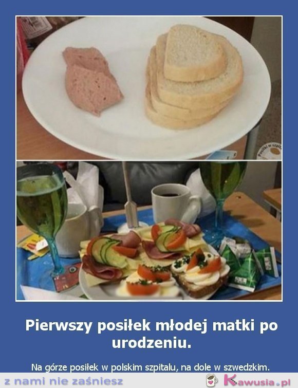 Pierwszy posiłek młodej matki