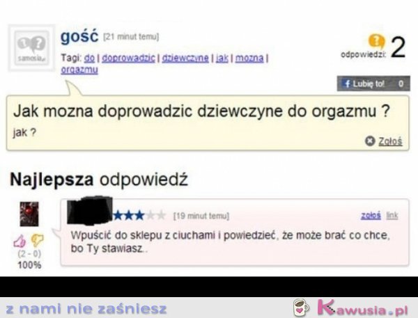 Chłopak nie wie jak to zrobić