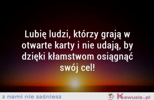 Lubię ludzi...