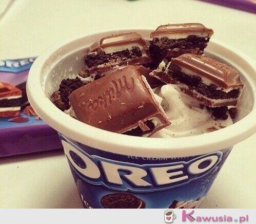 Lody oreo z czekoladą