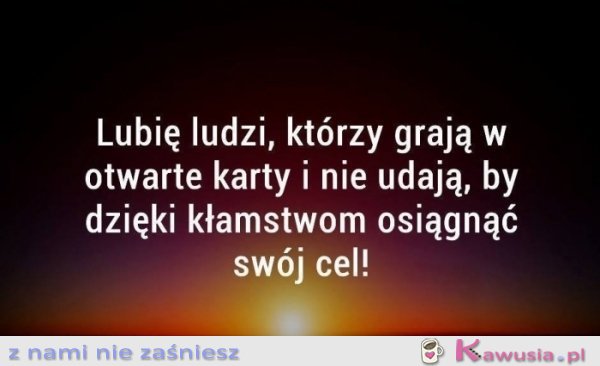 Lubię ludzi...