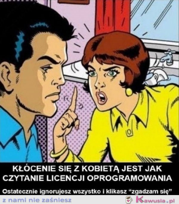 Kłócenie się z kobietą jest jak...