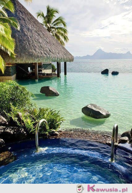Piękne miejsce na Bora Bora