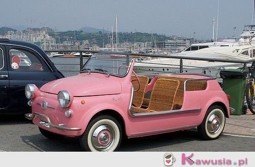 R&oacute;żowy samochodzik