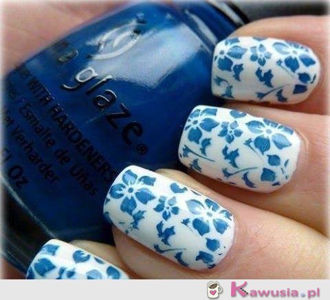 Fajne paznokcie w kwiatki