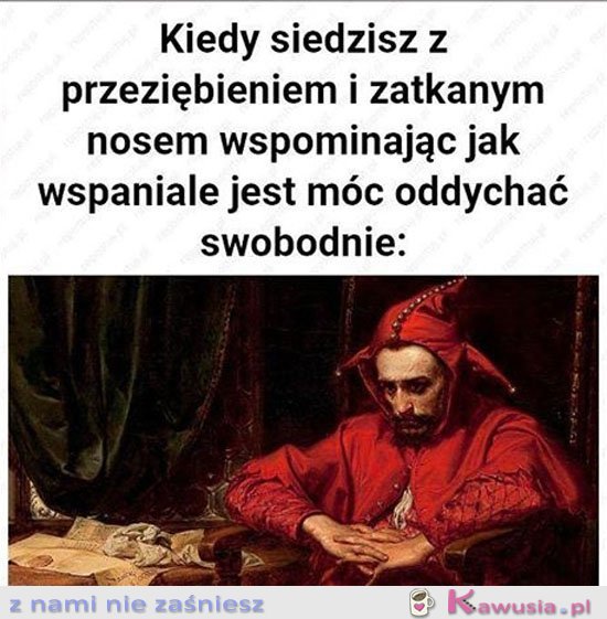 Kiedy siedzisz z przeziębieniem i katarem