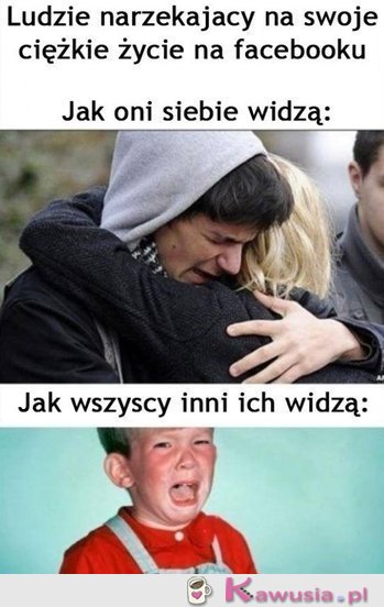 Narzekający ludzie na fejsie