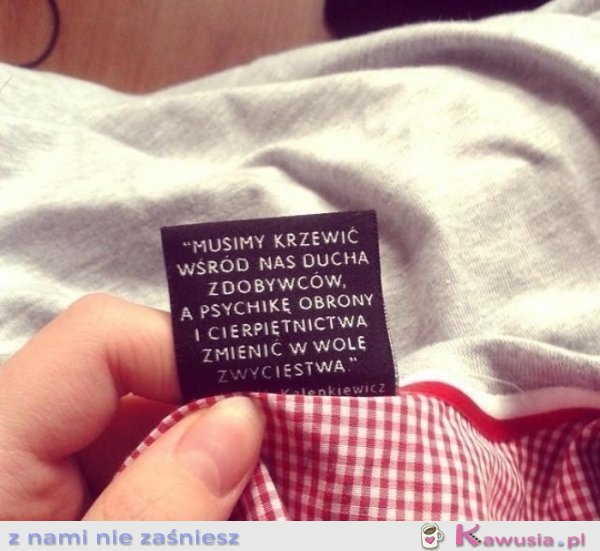 Trochę motywacji z rana podczas ubierania