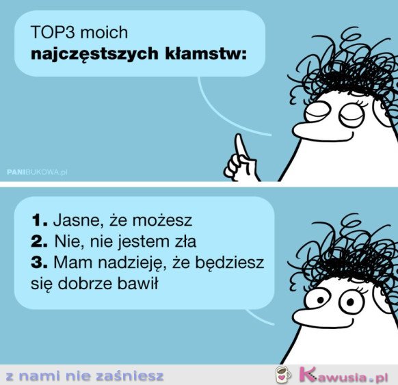 TOP3 NAJCZĘSTSZYCH KŁAMSTW