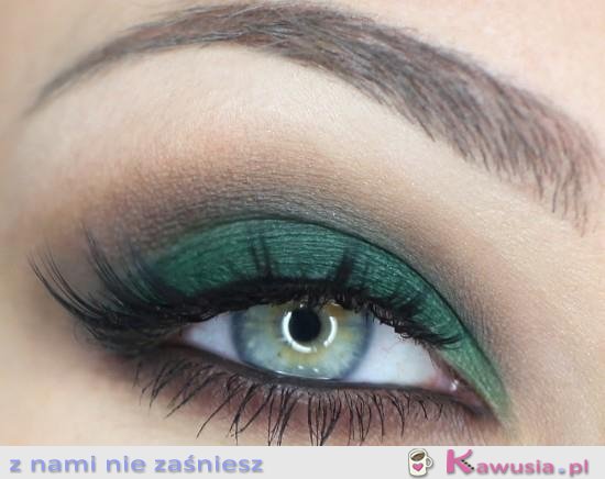 Zielony make up
