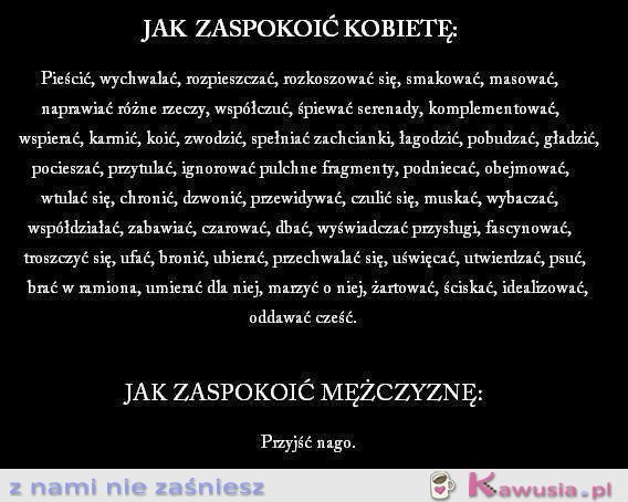 Kobieta vs mężczyzna