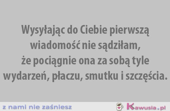 Nie sądziłam...