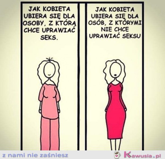 Jak kobieta ubiera się...