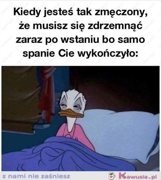 Muszę się położyć spać