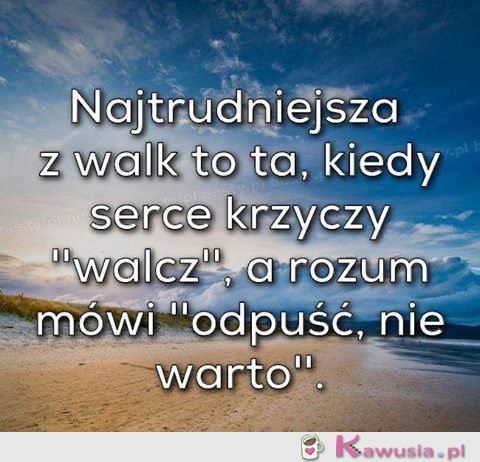 Bardzo ciężka walka