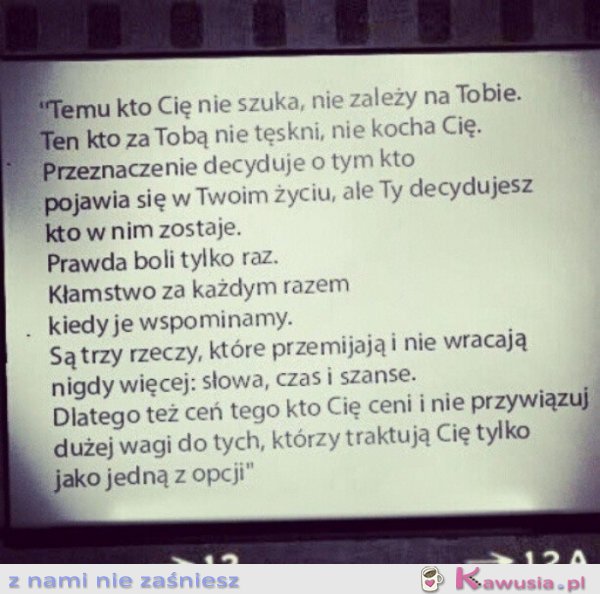 Temu kto cię nie szuka...