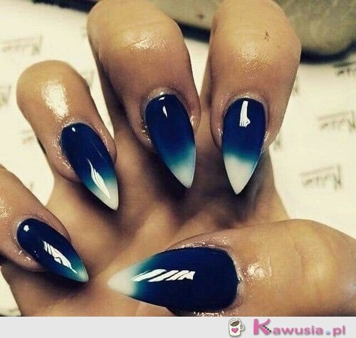 Navy ombre