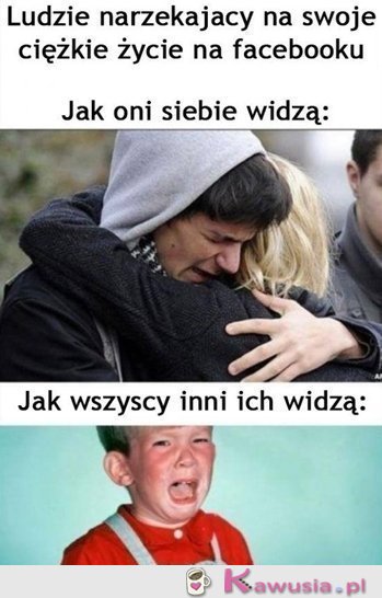 Narzekający ludzie na fejsie