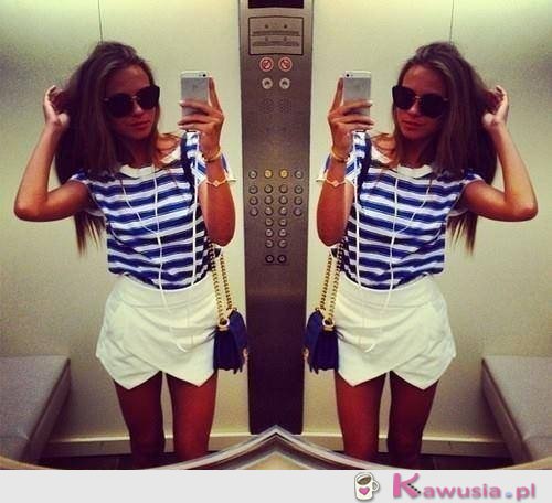 Asymetryczne spodenki