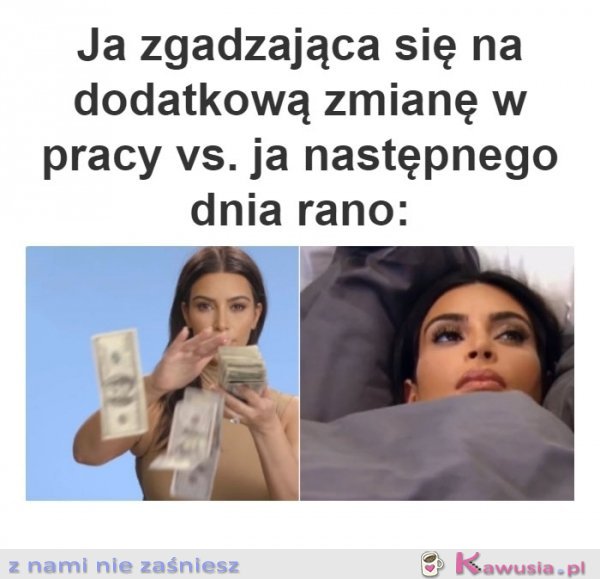 Ja zostając dodatkowo w pracy