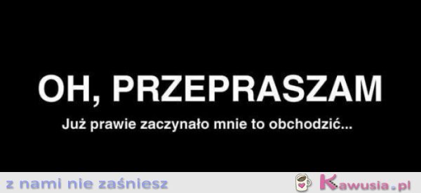 Oh, przepraszam.