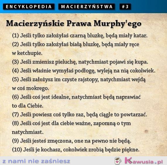 Macierzyńskie prawa Murphy'ego