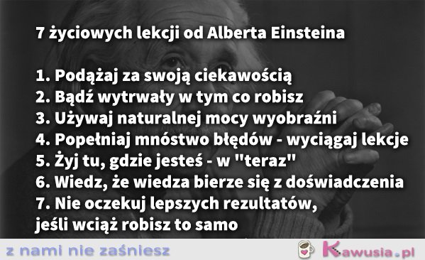 7 życiowych lekcji od Alberta Einsteina