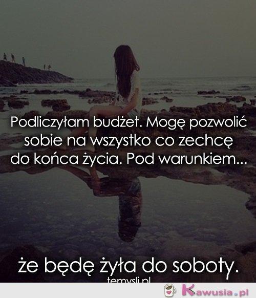 Podliczyłam budżet...