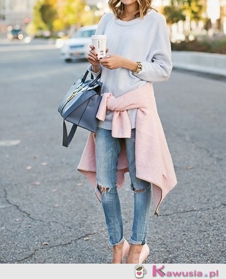 Pastelowy look
