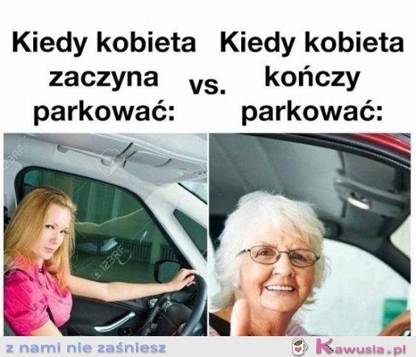Kobietki nauczcie się parkować