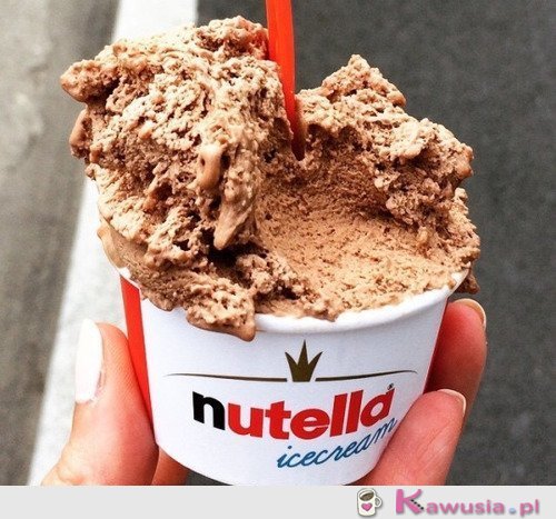 Lody nutella