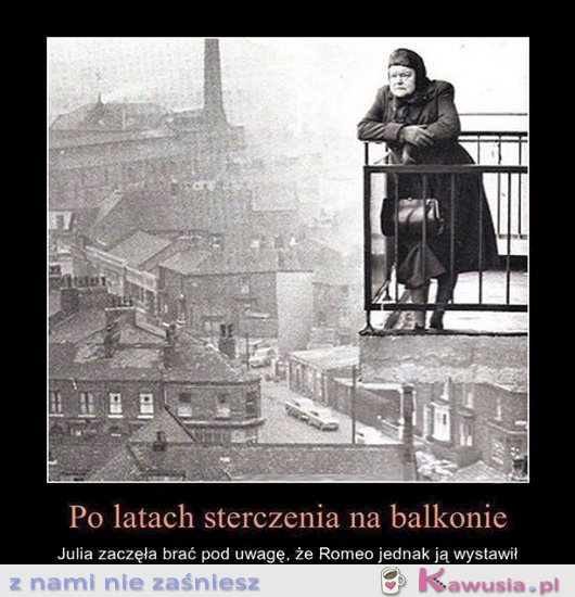 Po latach sterczenia na balkonie