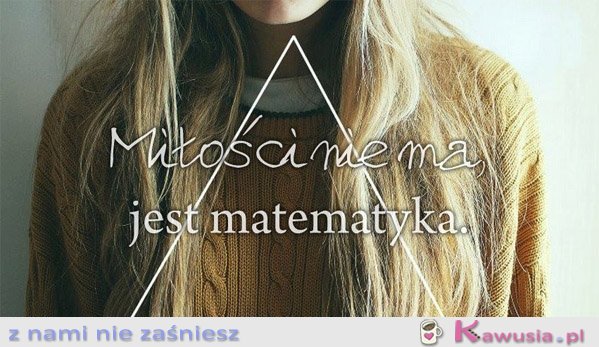 Miłości nie ma, jest matematyka