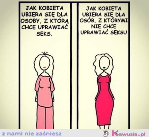 Jak kobieta ubiera się...