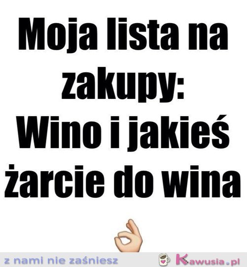 Lista zakupów silnej i niezależnej kobiety