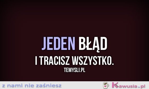 Jeden błąd