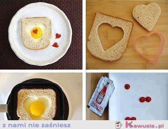 Pomysł na śniadanie dla ukochanej osoby