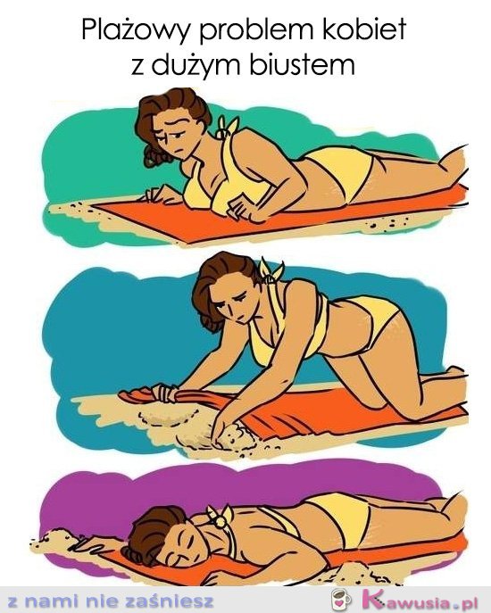 Plażowy problem kobiet z dużym biustem