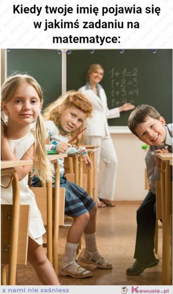 Kiedy twoje imię pojawia się