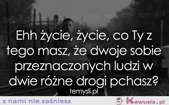 Ehh życie, życie, co Ty z tego masz...