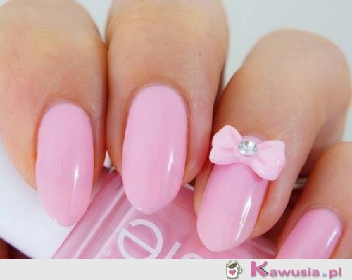 R&oacute;żowe migdały z kokardką