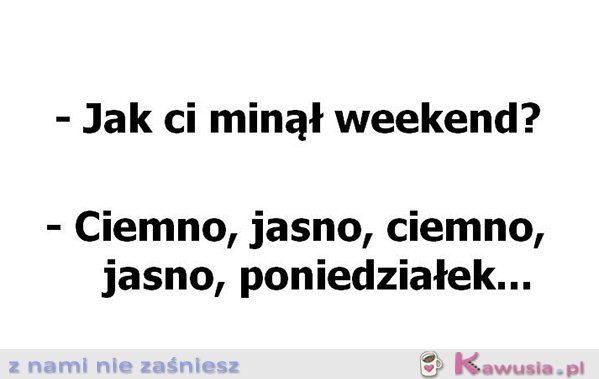 Jak ci minął weekend