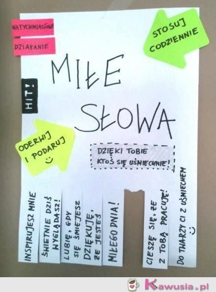 Weź ze sobą miłe słowo
