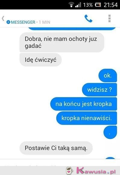 I kropka.