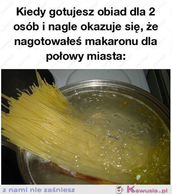 Kiedy gotujesz obiad na 2 osoby
