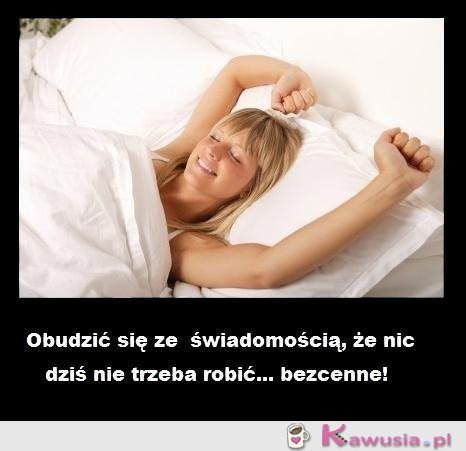 Nic nie trzeba robić... Bezcenne...