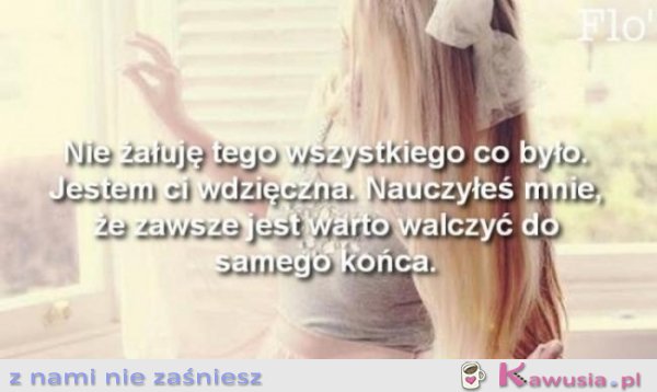 Jestem ci wdzięczna